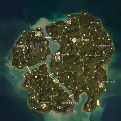 Pubg Interactive Map Map Comparison - sanhok